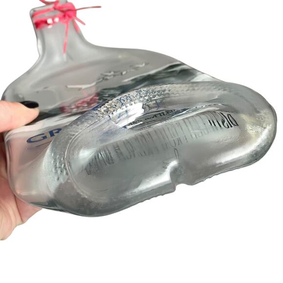 Grey Goose Vodka Melted Bottle Flat Handmade Cheese Tray Appetizer Gift Upcycle - Picture 8 of 12